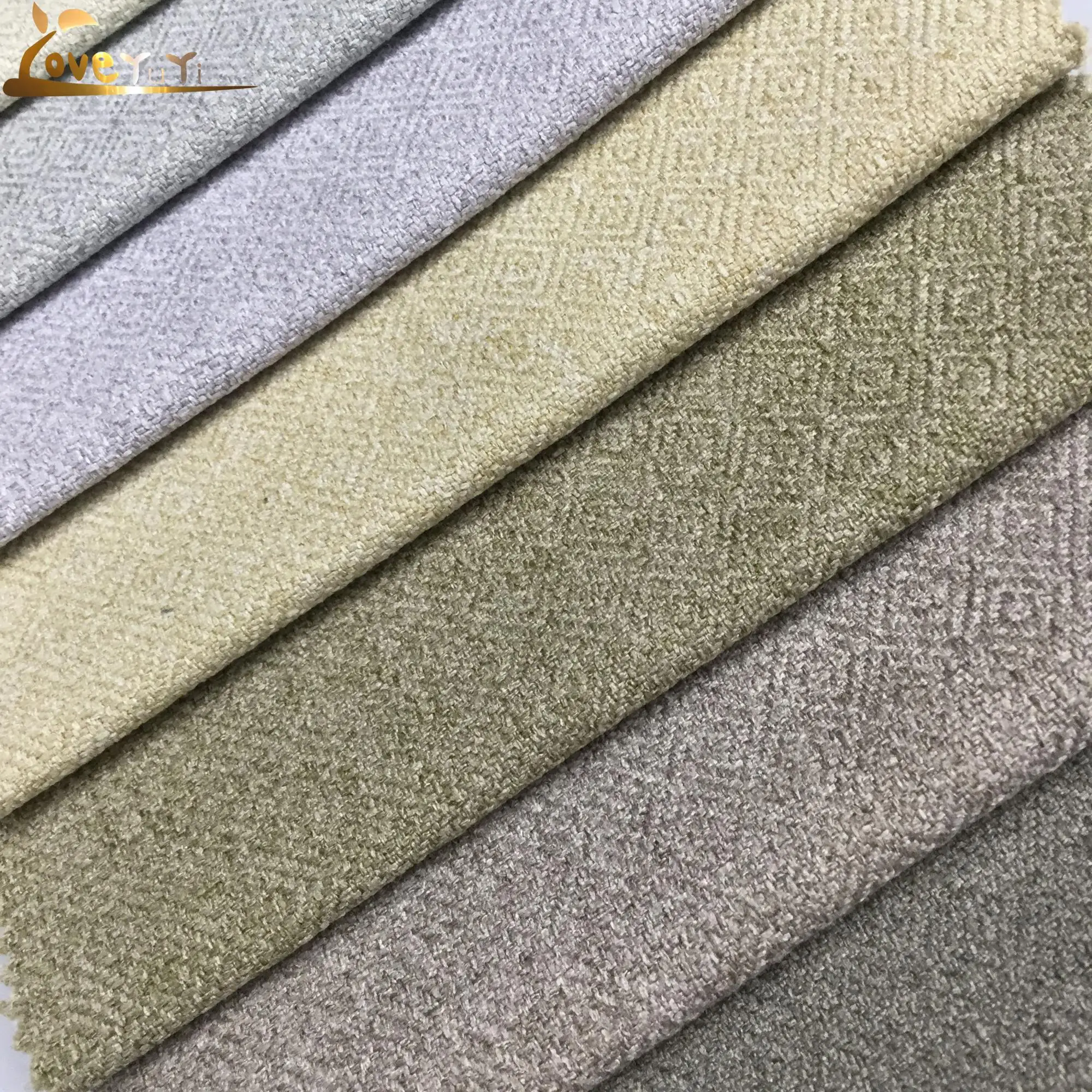 Upholstery Soft Sofa 100%polyester Faux Linen Look Fabric