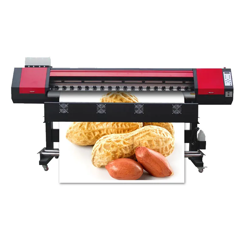 Latest 1.8M Color Photo Printing Machine Digital Inkjet Solvent Plotter