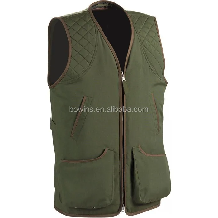 windproof highly breathable hunting green hunting shooting vest