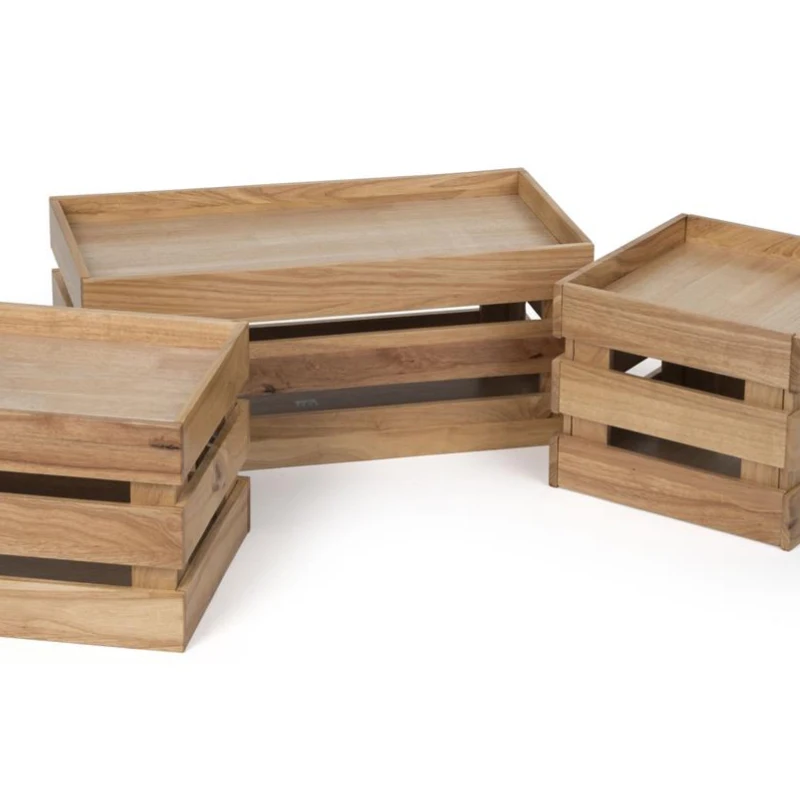 
Fancy home use Rustic Wood Crates / Boxes wooden crate displays 