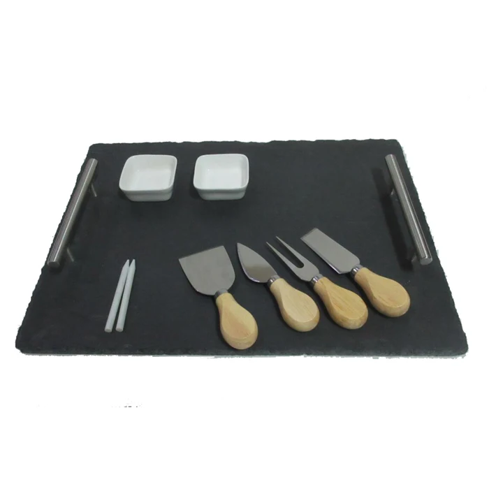 Natural slate stoneware dinnerware / disposable plate