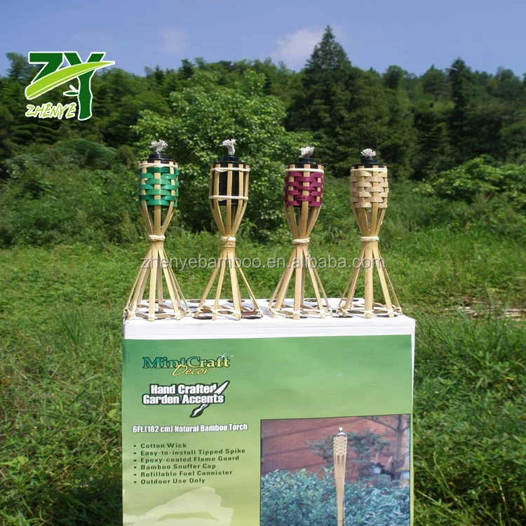 
ZYT-101 Bamboo Torch with Iron Tank for Garden Backyard Balcony at Factory Low Price ! 