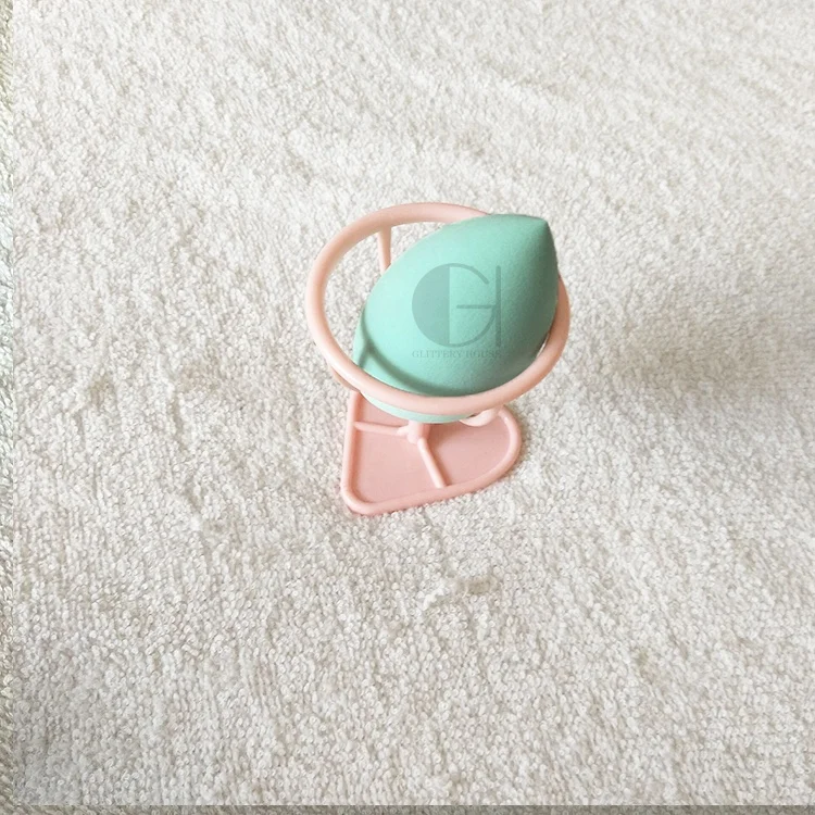 
Egg shape powder puff barrel shape private label packaging box sponge powder puff pink tear shape makeup sponge puff 