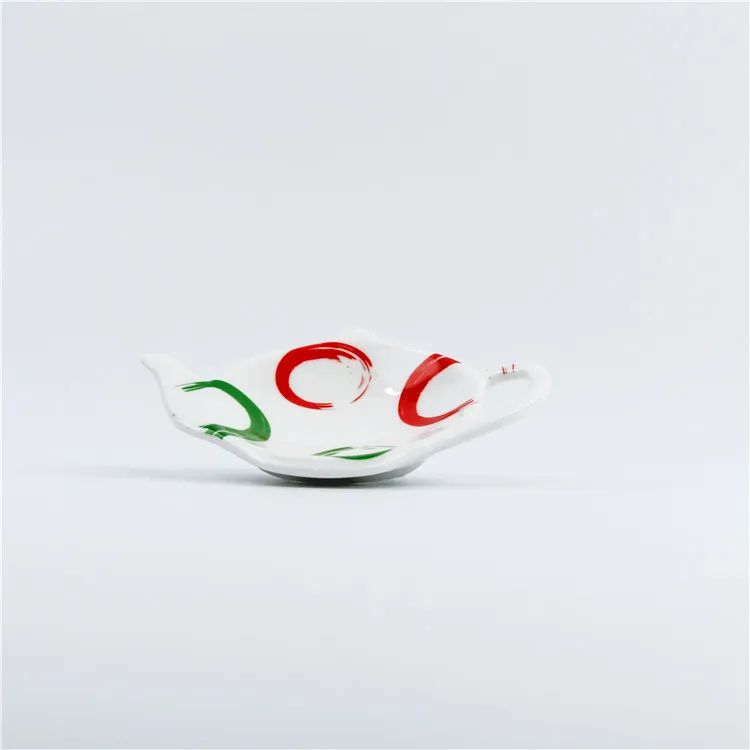 Funny shape small personalized ceramic wholesale tea bag holder for sale