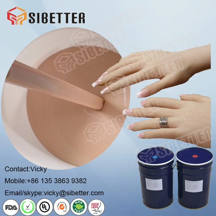 Skin Safe Lifecasting Liquid Silicone Rubber for Prosthetic Finger