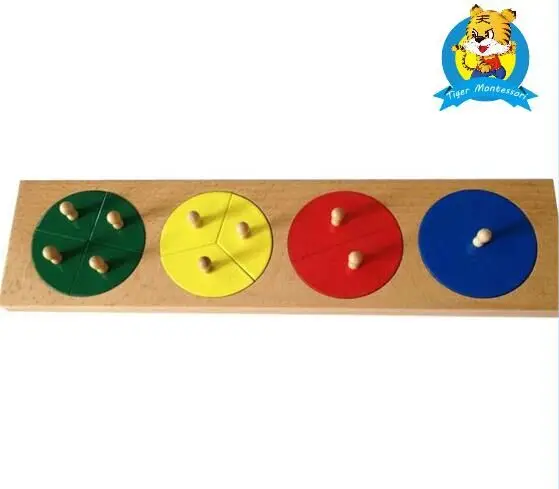 Тигр Монтессори Материалы: C351 вырез Фракция Кругов 1-4 Другие Развивающие Игрушки