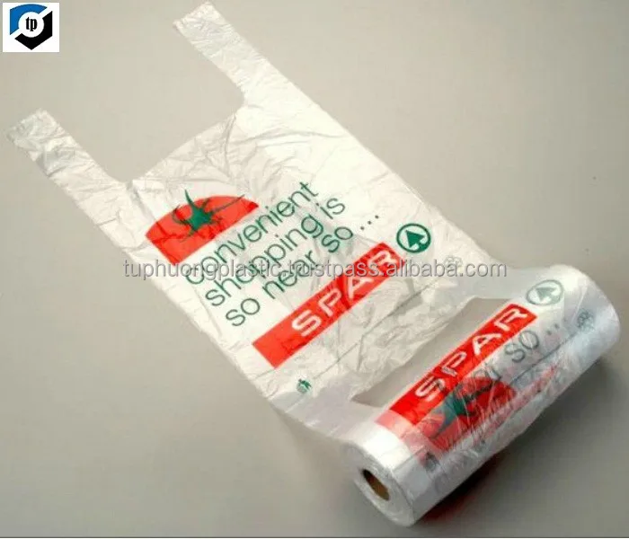 VIRGIN HDPE T-SHIRT BAG ON ROLL