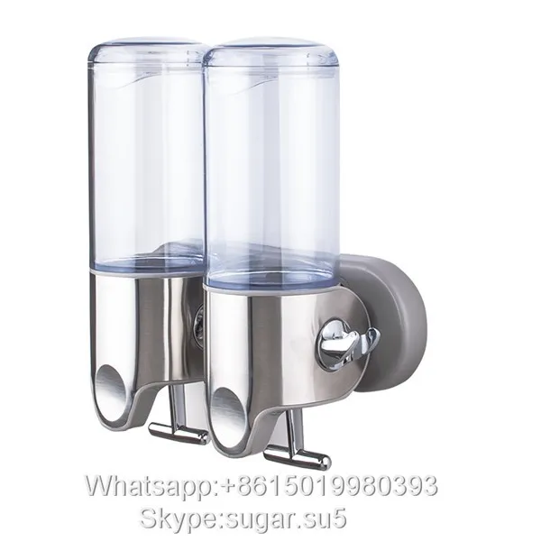 Wall mounted hotel bathroom accessories stainless steel liquid soap dispenser