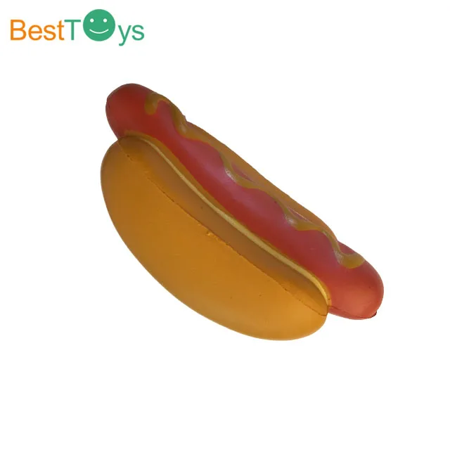 
Top Quality squishy slow rising hotdog food toys 