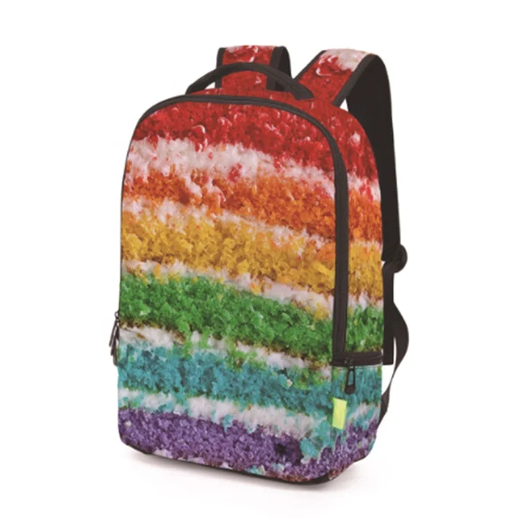 Colorful Travel Backpack Trend 3D Splash Ink Graffiti Creative College Students School Backpack