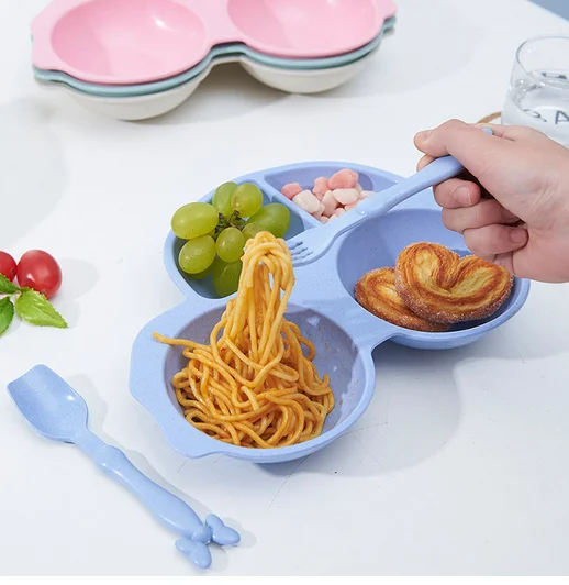 Eco-friendly car shape kids wheat straw bowl