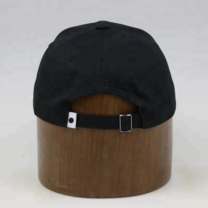
High Quality Embroidery Logo Plain Distressed Black Cotton Custom Baseball Cap 