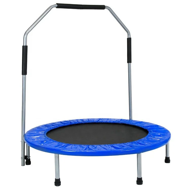 stock folding fitness adult trampoline with handle deliver trampolines
