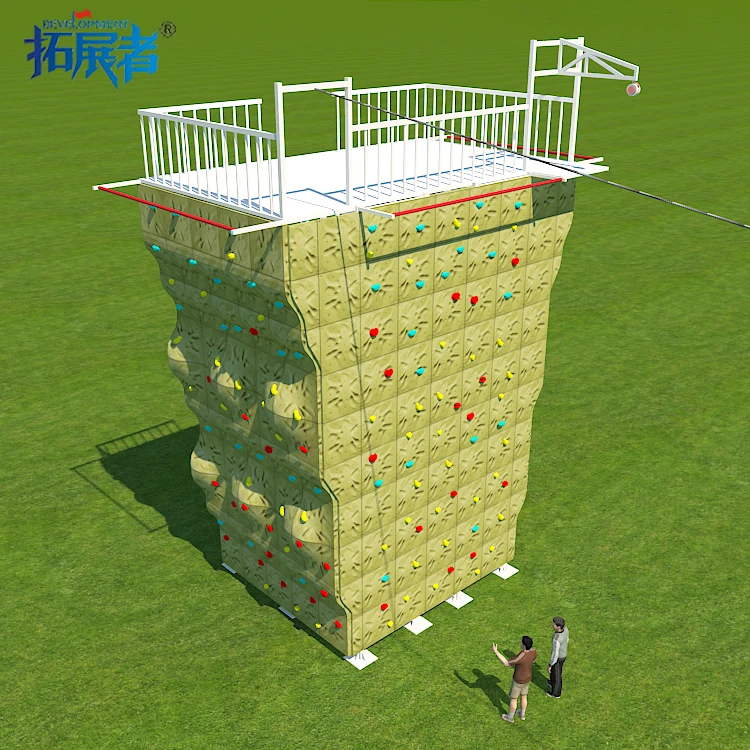 Outdoor Mobile Boulder Climbing Wall Construction