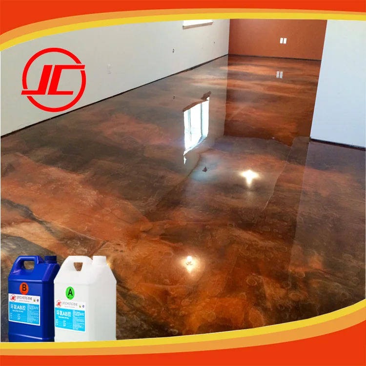 Paint Floor  Self leveling Anti-scratch Metallic Epoxy Resin Floor Coating for House Floor Asparagus polyurea resin