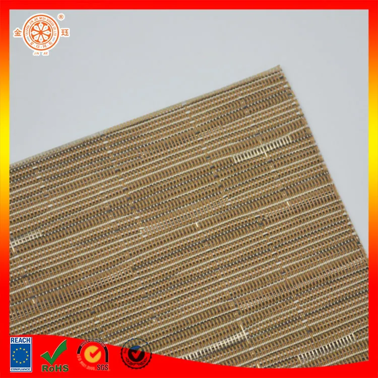 synthetic rattan weaving plastic floor mat use vinyl material placemat