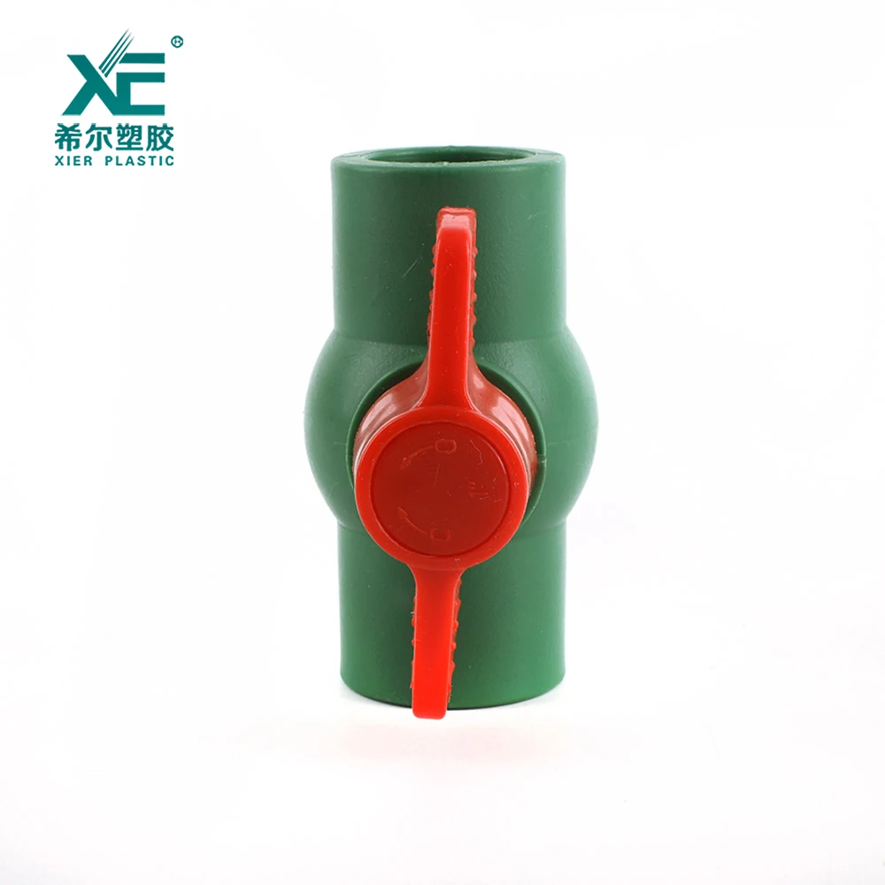 Бесплатный образец, высококачественный пластиковый шаровой кран ppr зеленого цвета 1/2-2 дюйма 25 мм