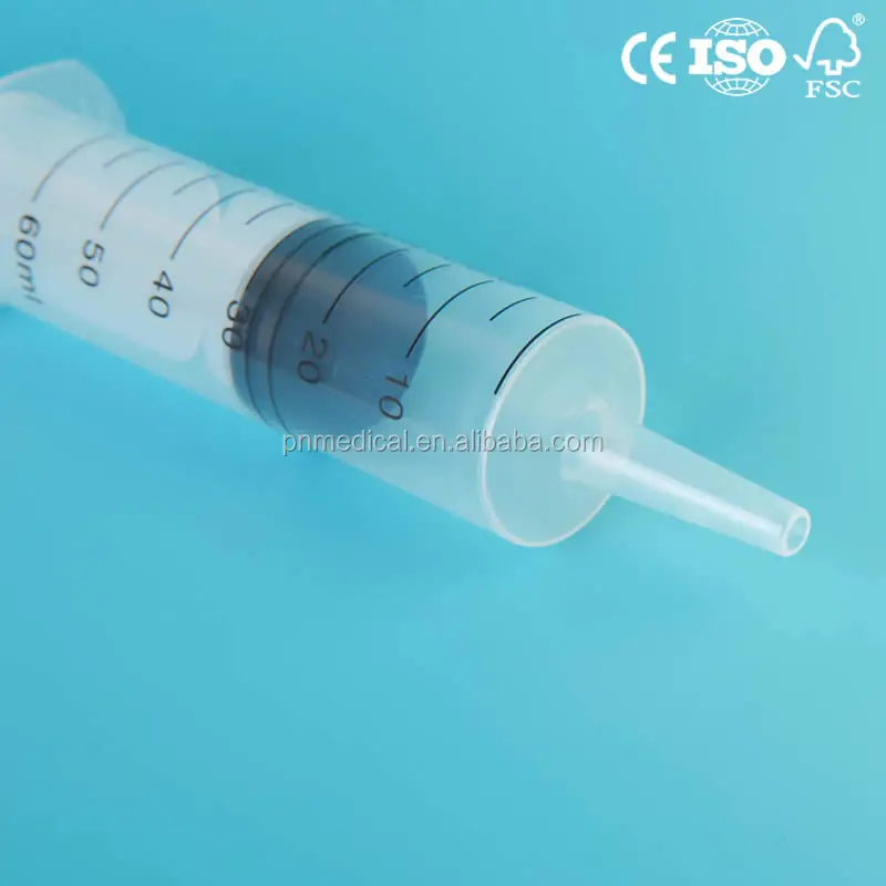 Disposable plastic 60ml 50ml feeding syringe