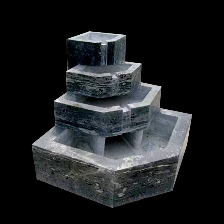 Carving crafts small white stone angel indoor water fountains