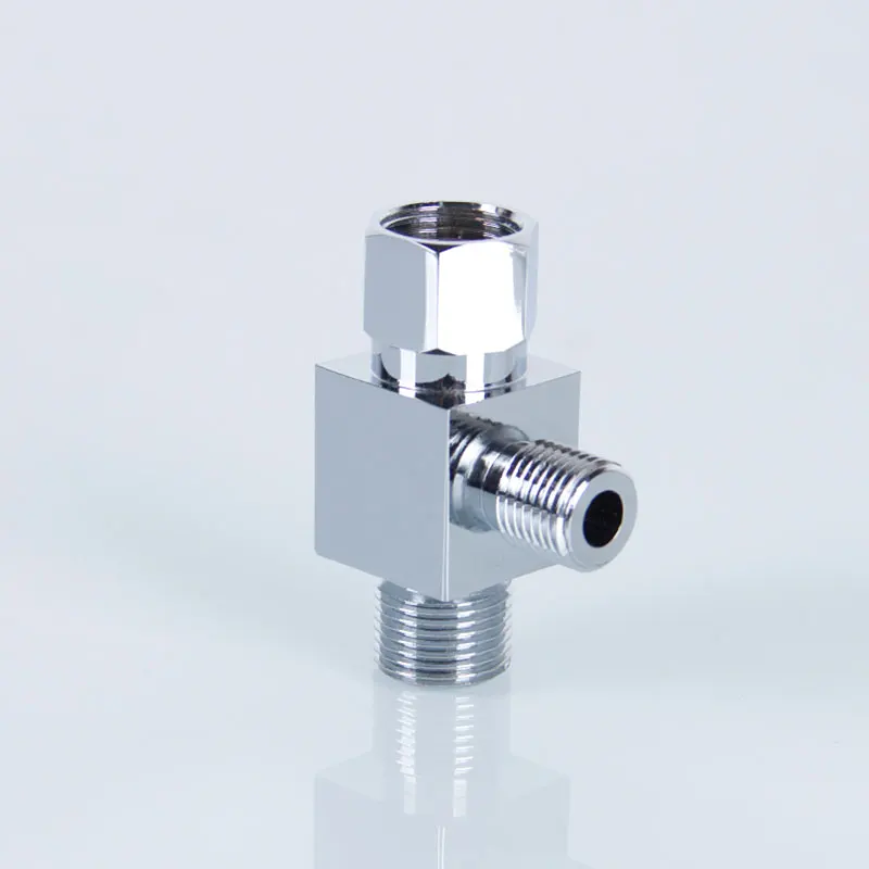 Flow control valve brass angle valve shower head