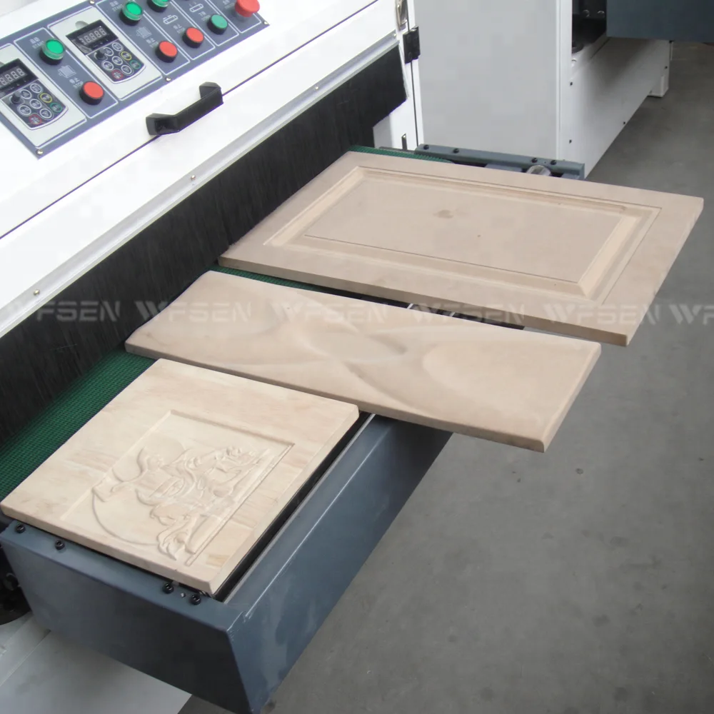 China Factory Profile Plywood Woodwork Dual Heavy Duty Cabinet Wood Brush Sander Machine