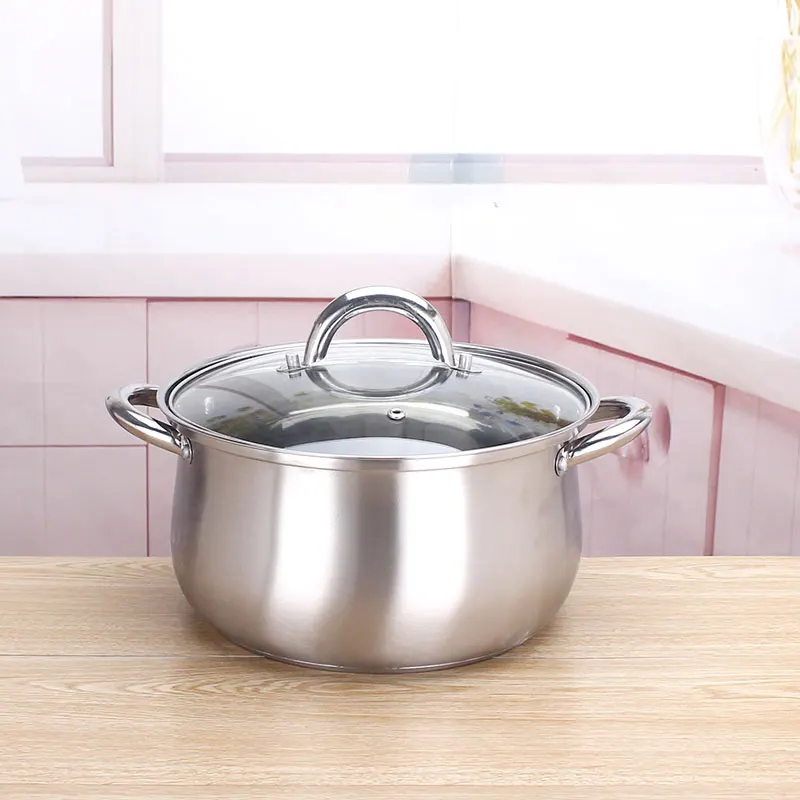 
Stainless Steel Cooking Pots Casserole Hotpot Metal Pot 