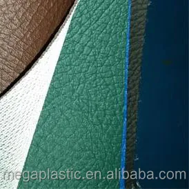 Embossed PVC artificial leather use for car seat leather, sofa leather usage