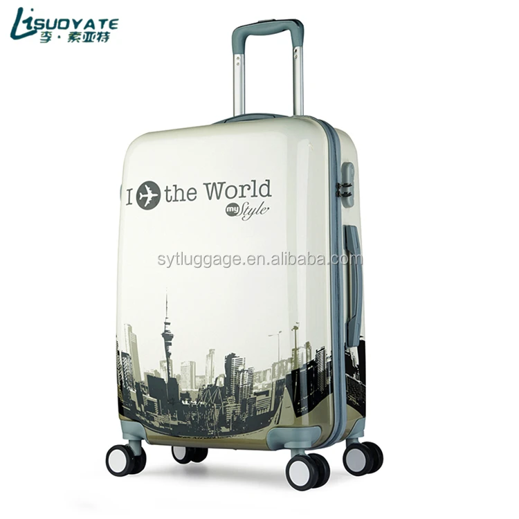 The soyat brand luggage, white design box, strong and durable suitcase.