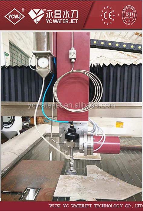 5 оси гидроабразивной резки по камню шаблон и резки компенсации