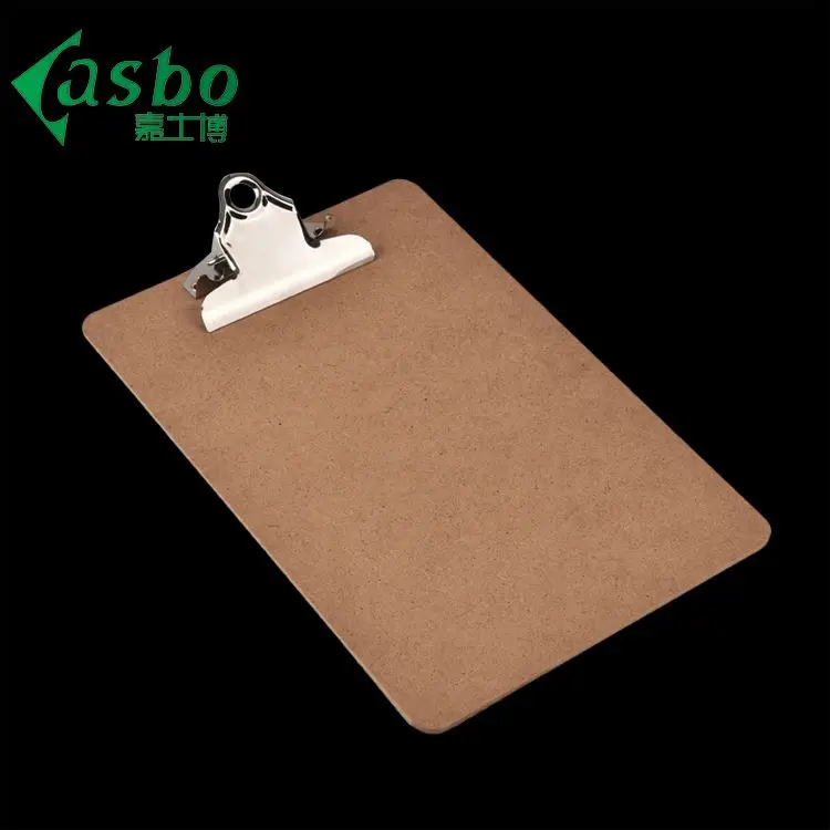 Custom Design Small Clipboards with Pen Office Supplies Paper Holder Wooden A5 MDF Clipboard