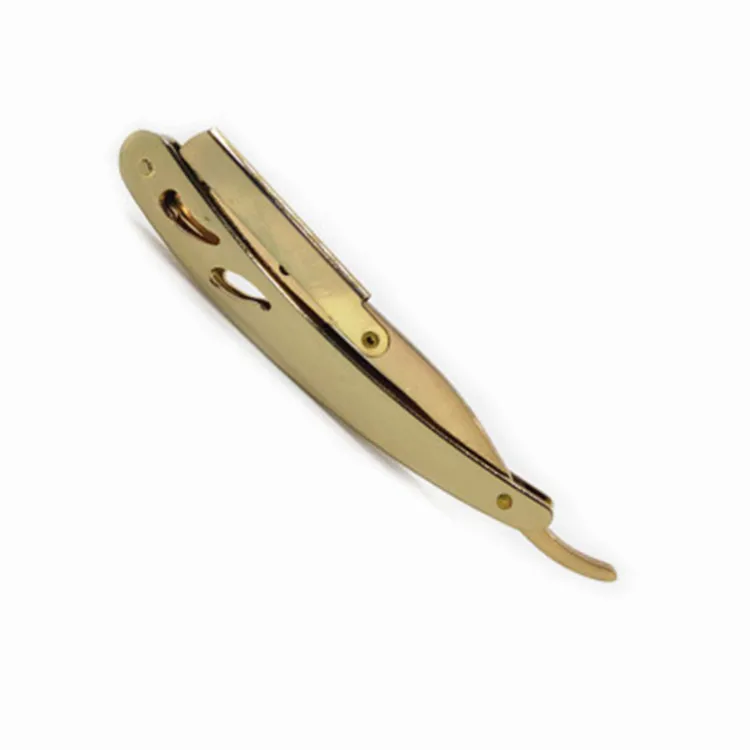 Мужские парикмахерские инструменты, одноразовая бритва для волос и лезвия, античный черный складной нож для бритья, нержавеющая сталь, прямая Безопасная бритва