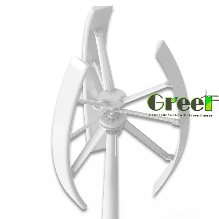 Greef Energy 2kw low start wind speed vawt roof mounted wind turbine