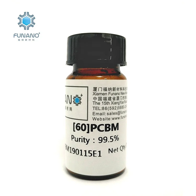 
Manufacturer Funano Carbon Powder CAS 160848-22-6 Hydroxylation Chemicals Raw Material PC61BM PCBM 60 99.5% Fullerene pcbm C60 