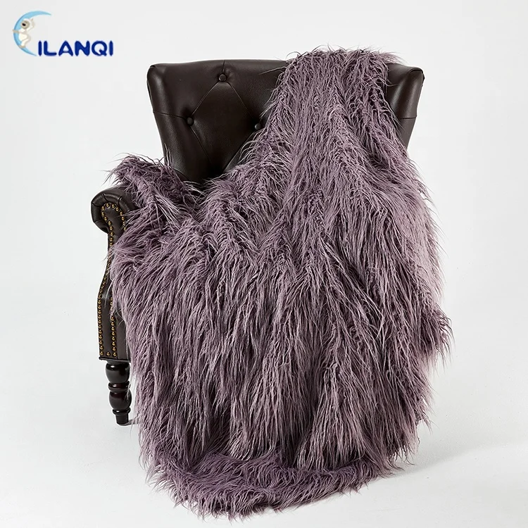 100% polyester pink PV plush blanket mongolian lamb fur blanket Pink Sherpa Blanket