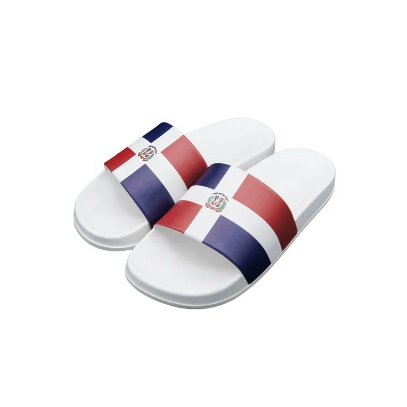 2019 JoyfulwayThe Dominican Republic flag Daily Slipper Sandals Christmas Reindeer Unisex Anti-Slip Slide Shoes