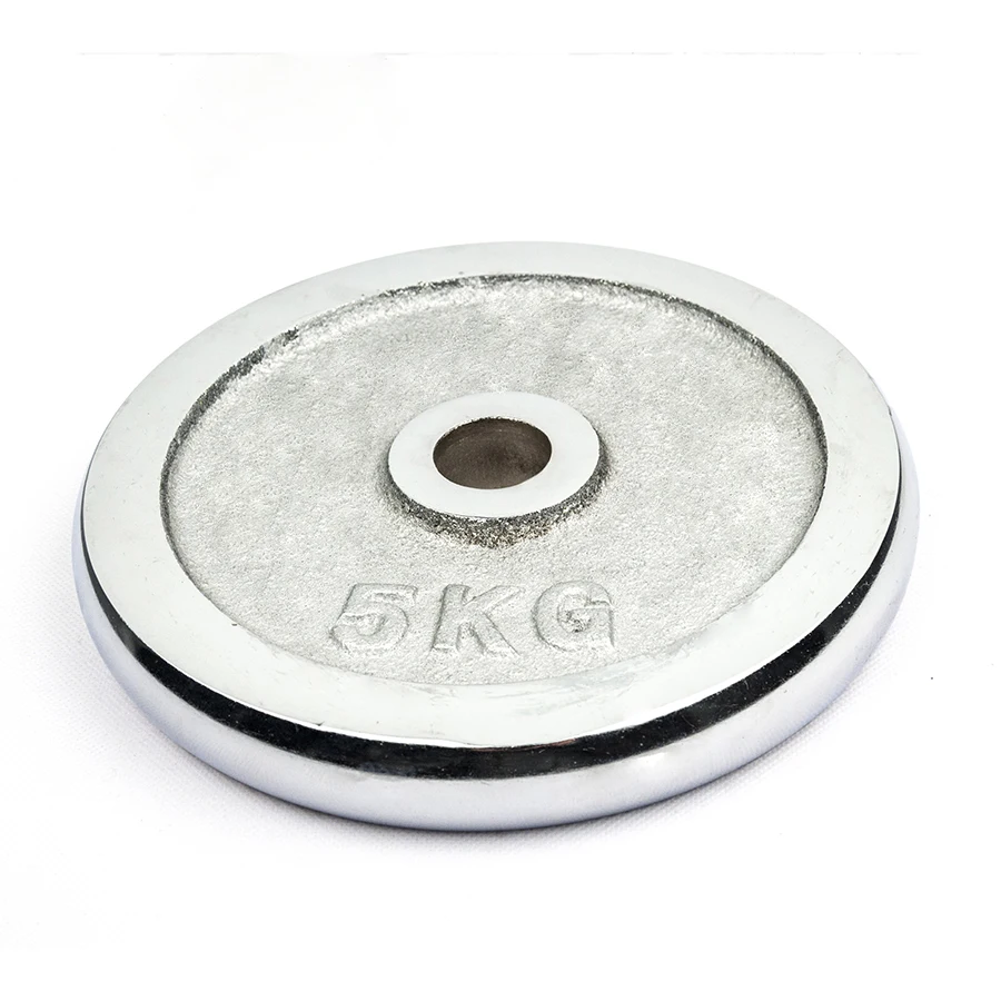 Commercial gym equipment adjustable chrome dumbbell plates