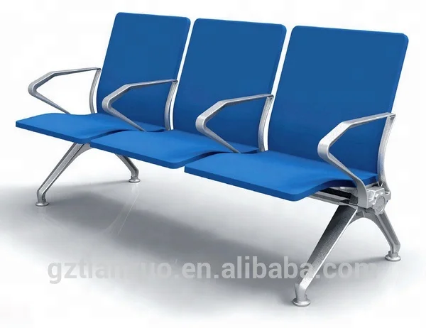 Aluminum alloy frame entire PU polyurethane seat waiting room office chairs