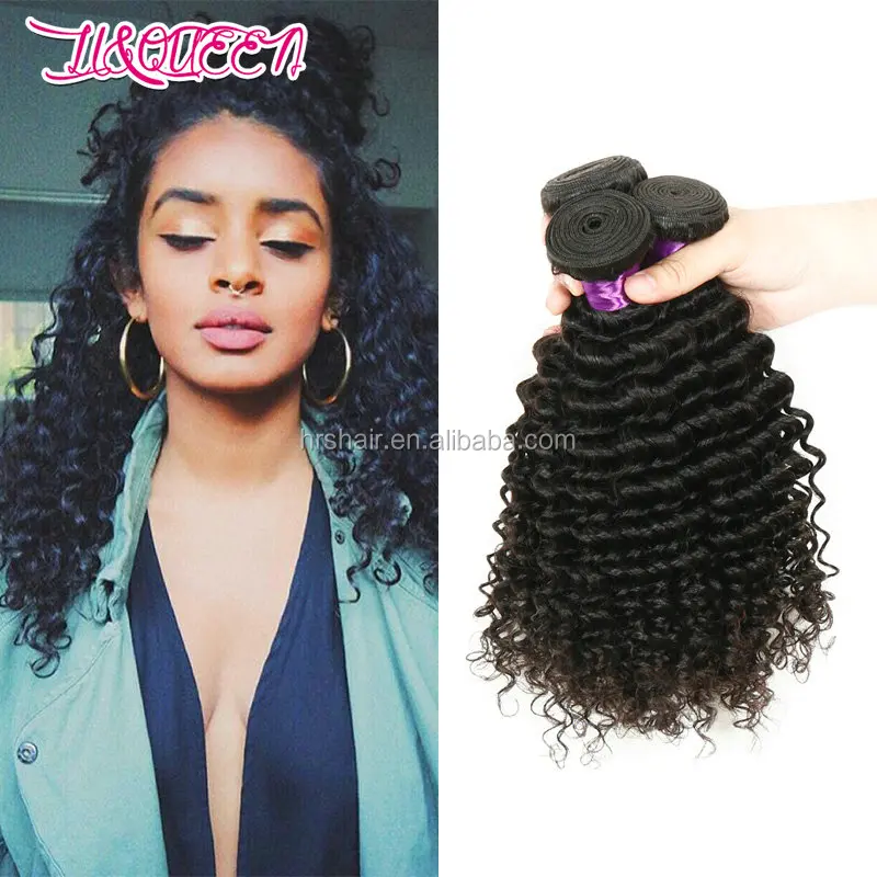 100% Brazilian human Hair Natural Color Kinky Curl human locks