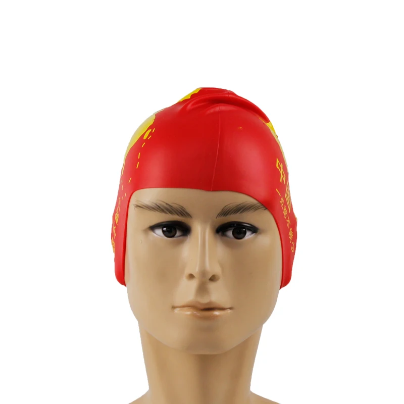 No minimum ear antislip custom swim caps of bulk order