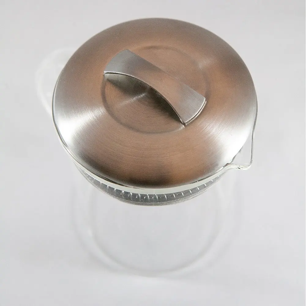 13.5 Ounces 400ml Wholesale Heat Resistant Borosilicate Glass Simple Brew Loose Leaf Teapot