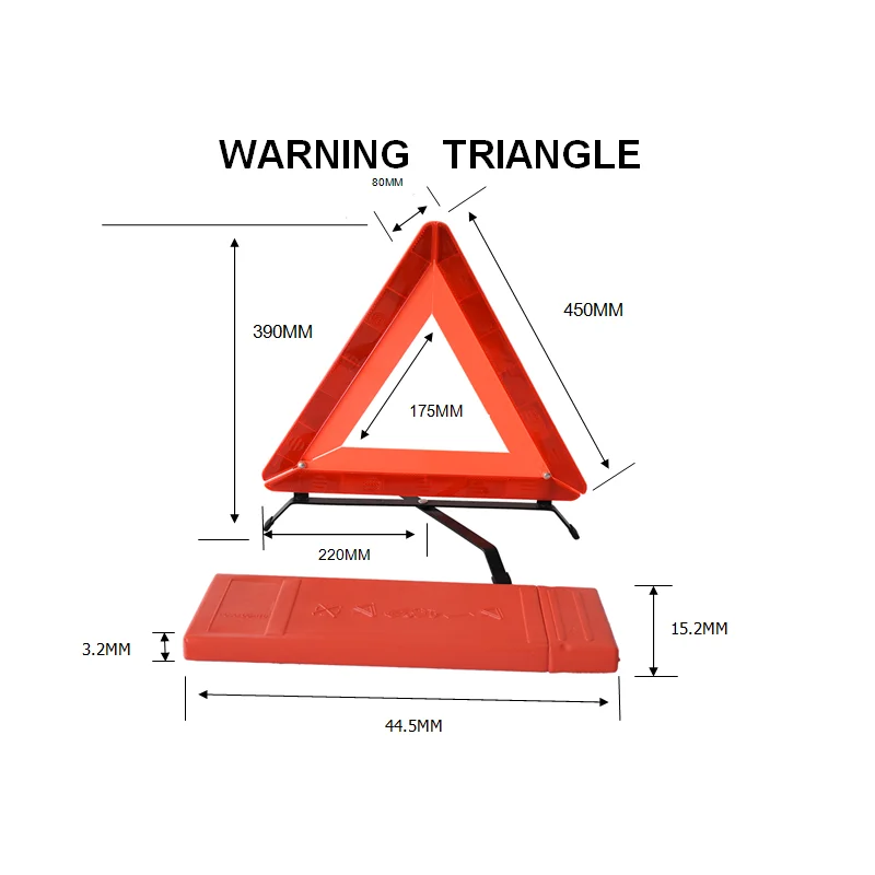 roadside warning triangle for emergency safety reflector warning triangle warning triangle labels