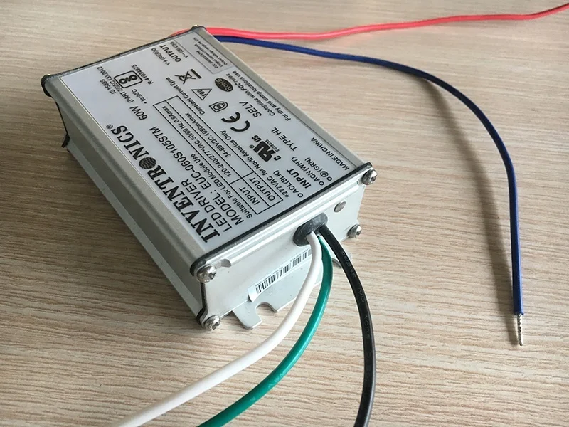  60 Вт Inventronics класс 2 SELV выход 1050 мА Постоянный ток ip66 водонепроницаемый электронный светодиодный