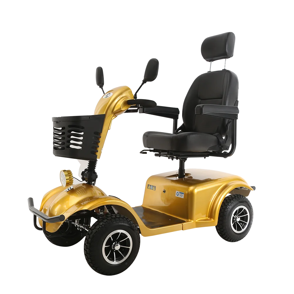 24V 250W 4-Wheel Electric Mobility Scooter 13 Inch Pneumatic Tyres 50km Range 25km/h Max 48V 20ah Shock Absorber Handicapped