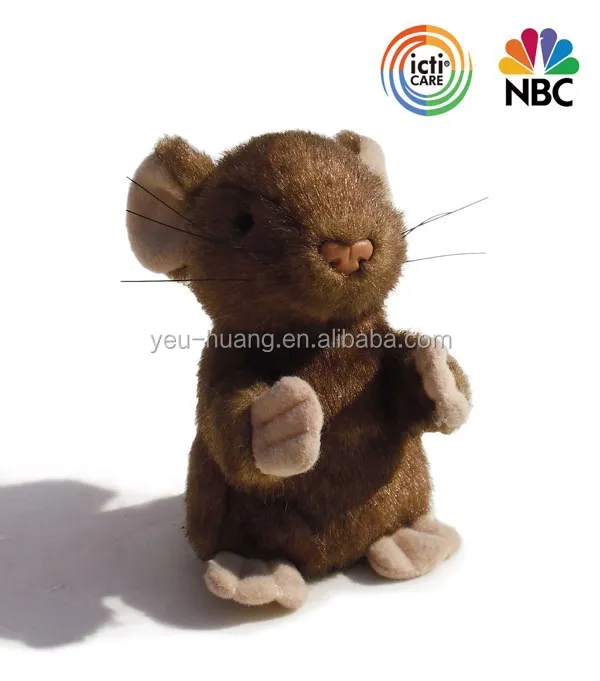 Realistic real fur mouse stuffed animal plush toy plush toy stuffed animal maker supplier factory manufacturer
