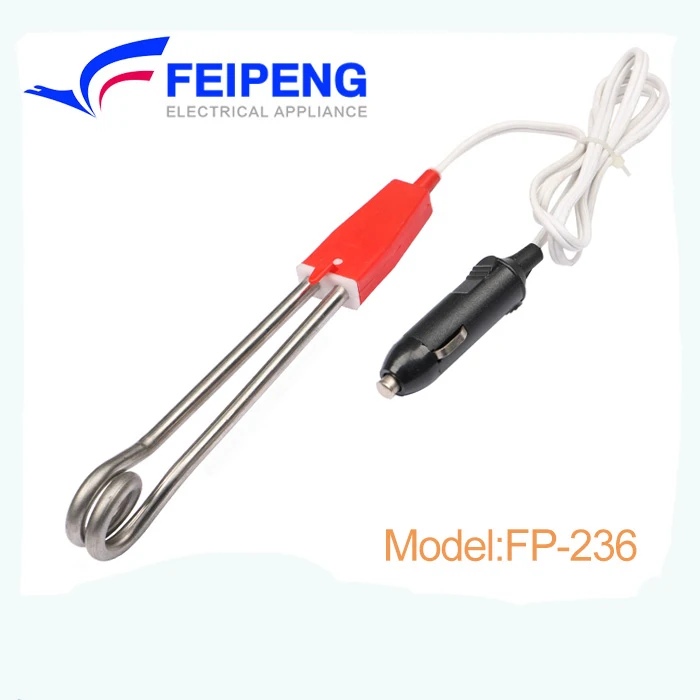 hot sale portable immersion water heater 12 V electric water tube boiler 150 w powered by battery