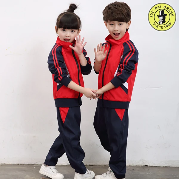 Hot Selling School Uniform Kids Fashion Jogging Sports Sportswear Tracksuit