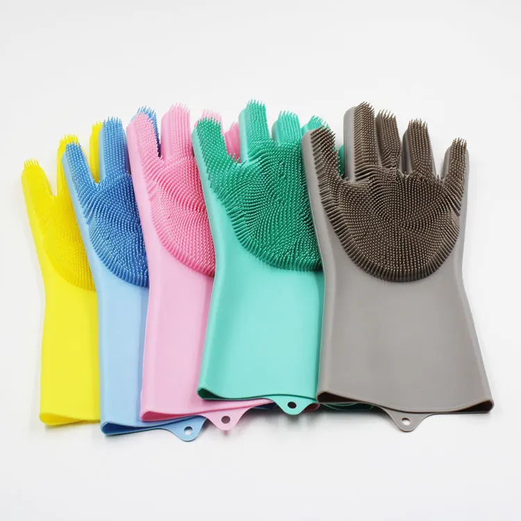 Eco-Friendly Magic dishwashing silicone gloves cleaning silicone dishwashing gloves, silicone dish gloves