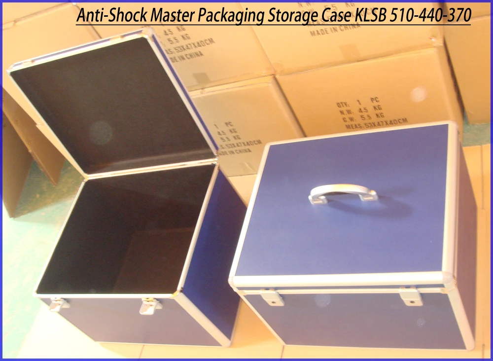 Foam Padding EVA Lining Aluminum Frame ABS Anti-Shock Master Packaging Storage Case for Precious Stones KLSB 510-440-370