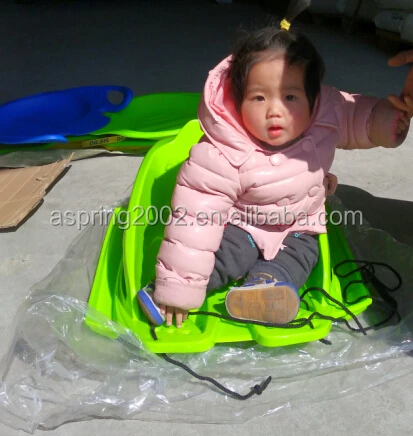 New Winter Sport Snow Baby mini Toboggan Sled, Kids Outdoor Fun Sports Sledding Child-Sized Toboggan