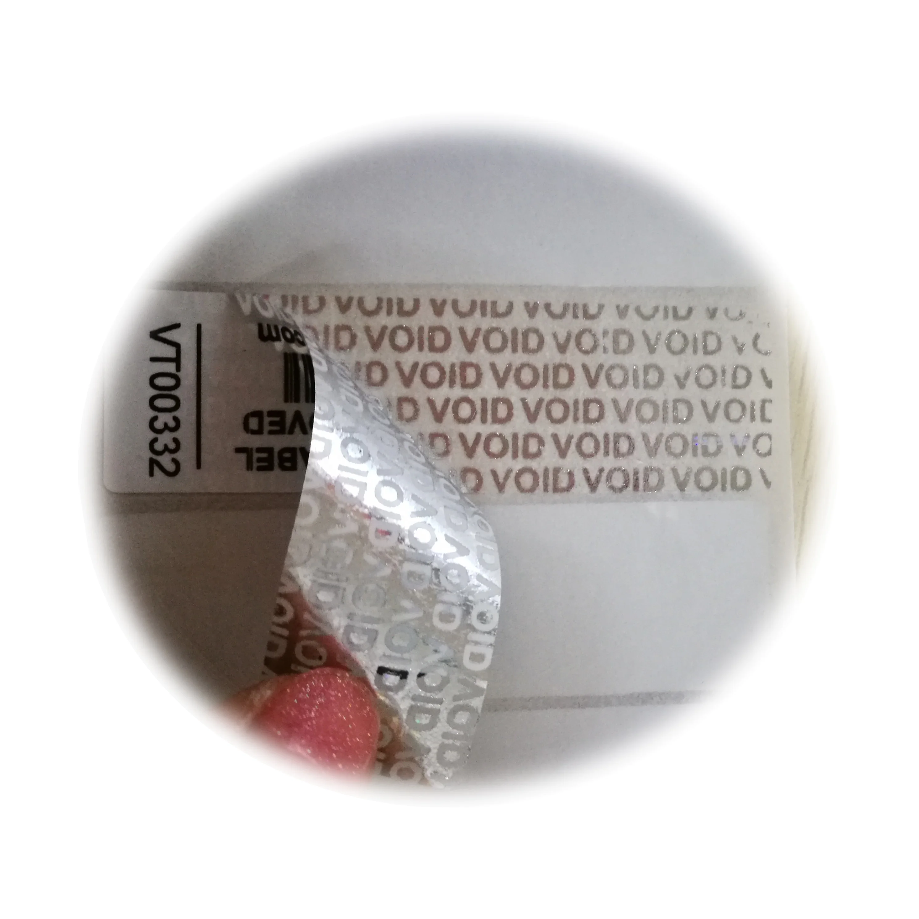 Make products protective QR coded hologram seal sticker